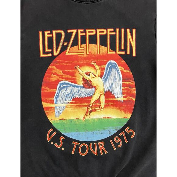 Led Zeppelin H&M U.S. Tour 1975 Print Crewneck Sweatshirt Men’s Size 2XL - Picture 3 of 6